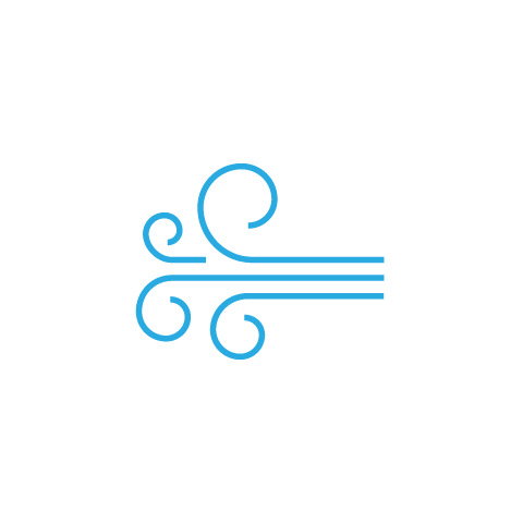An image of a line drawing of wind blowing